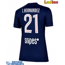Paris Saint-Germain Lucas Hernandez #21 Replica Home Shirt Ladies 2025-26 Short Sleeve